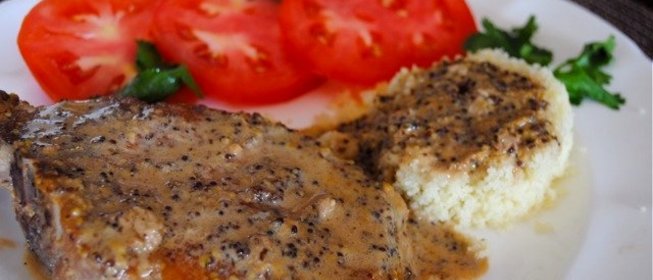 Свинина с горчичным соусом