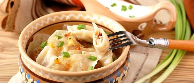 Вареники с мясом