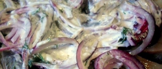 Сельдь в сметане