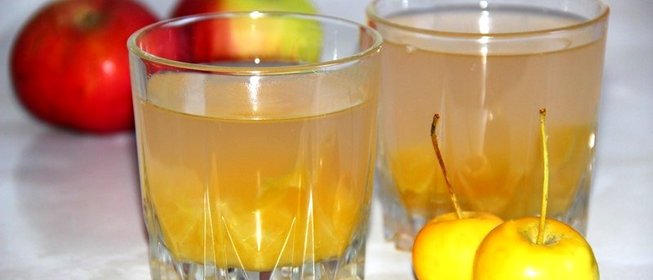 Компот из свежих яблок