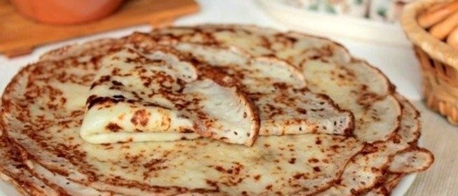 Блины на кефире вегетарианские