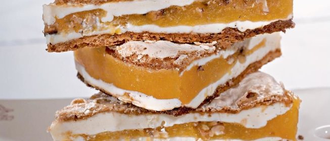 Чизкейк с абрикосовым желе