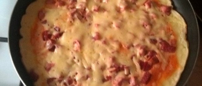 Пицца быстро на сковороде