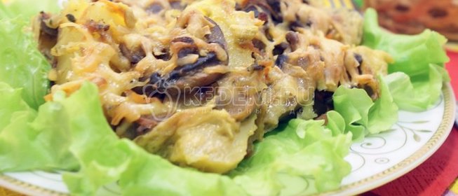 Тыква с мясом в красном вине