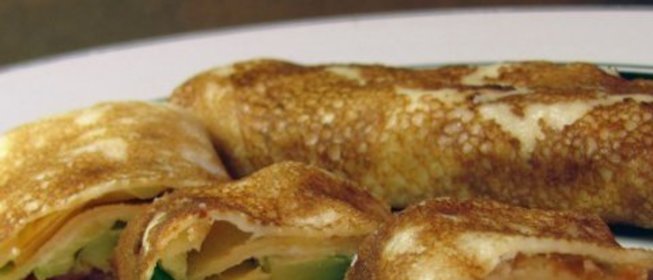 Блинчики с рыбой