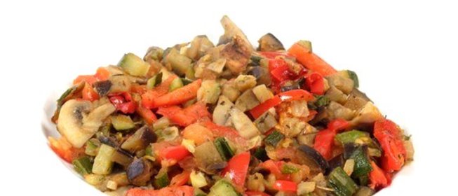 Овощное рагу с баклажанами