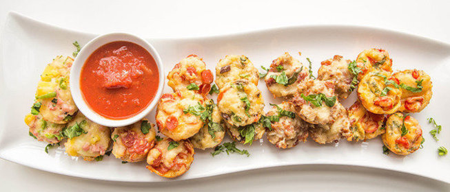 Пицца Маргарита в форме шариков