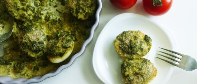 Запеканка из яиц и щавеля