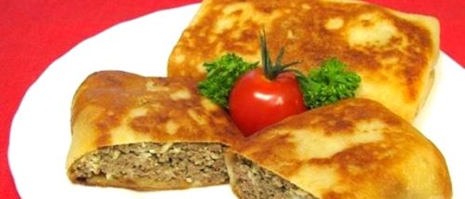 Блинчики с говяжьей печенью