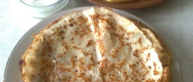 Блинчики на кефире