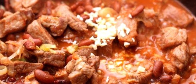 Свинина с фасолью