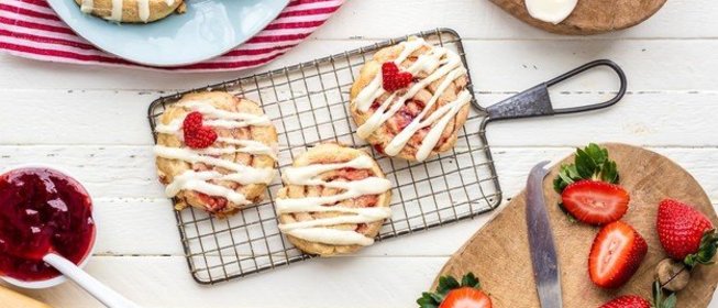 Клубничное печенье