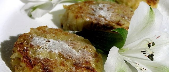 Лимонно-яблочные оладьи без муки и сахара