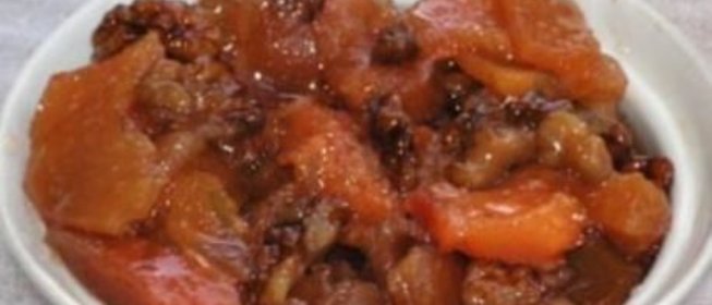 Айвовое варенье из айвы с грецкими орехами