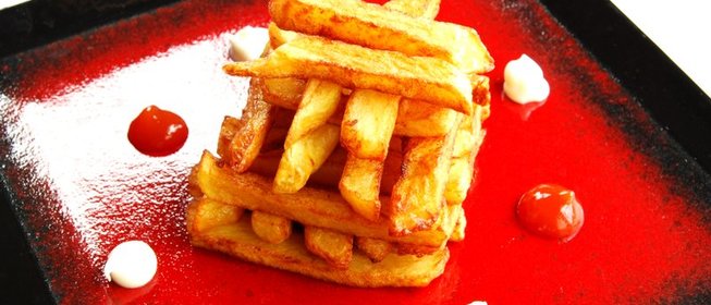 Картофель фри на сковороде