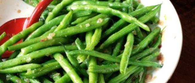 Фасоль с уксусом и чесноком