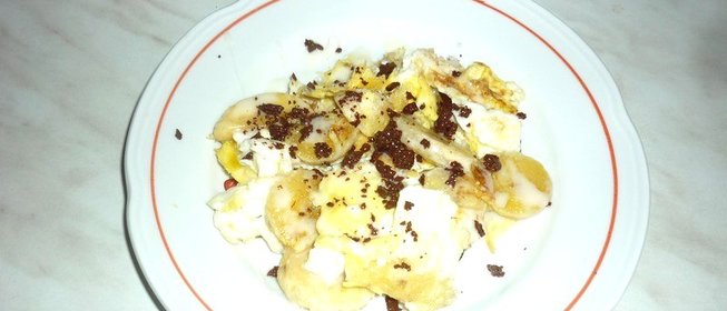 Омлет с бананом