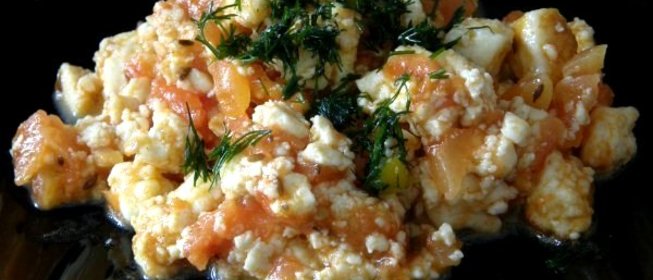 Вегетарианский омлет без яиц