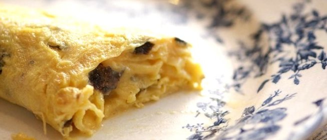 Омлет с черным трюфелем