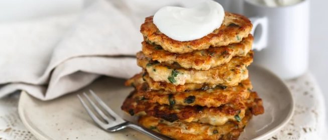 Куриные оладьи