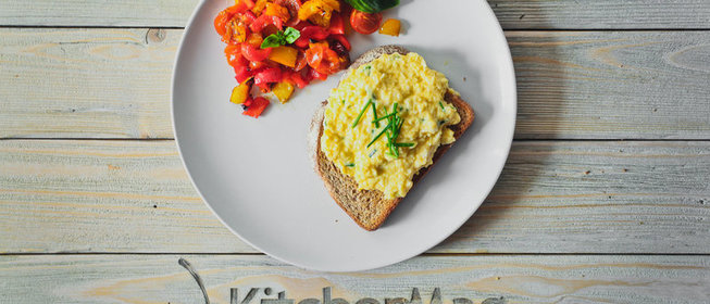 Нежный омлет на хлебе по рецепту Гордона Рамзи