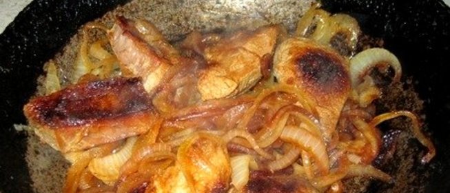 Говядина на сковороде