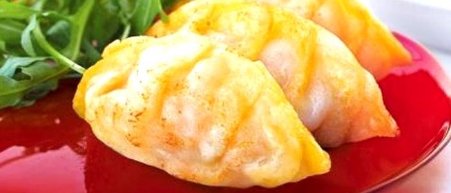 Японские пельмени гедза (Геза) с мясным фаршем