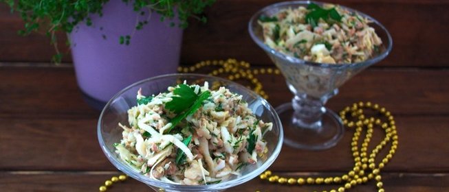 Салат с тунцом и сыром