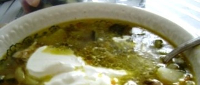 Рассольник с курицей