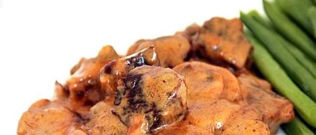 Говядина в духовке в сметане