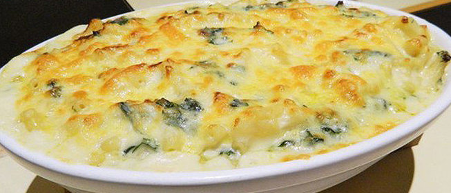 Куриная запеканка с грибами и сыром