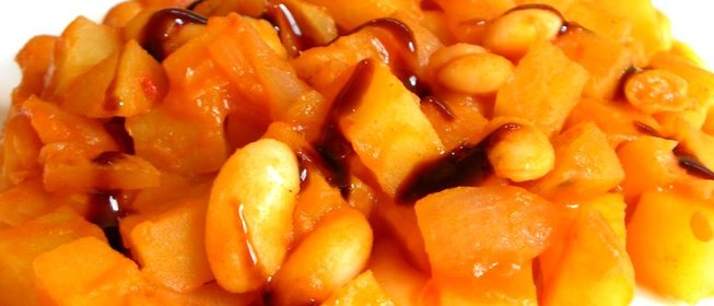 Картошка с фасолью