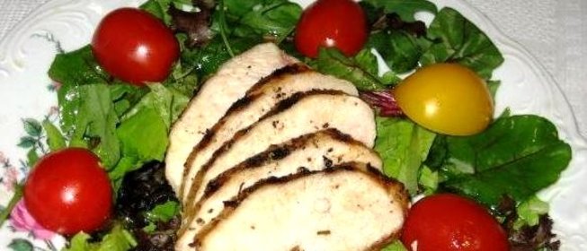 Итальянский салат с куриной грудкой