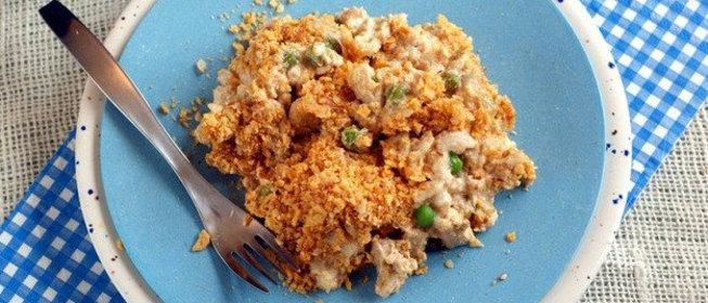 Запеканка с макаронами и нутом