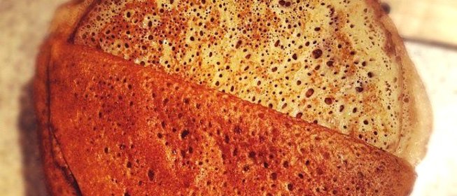 Заварные блины на кефире