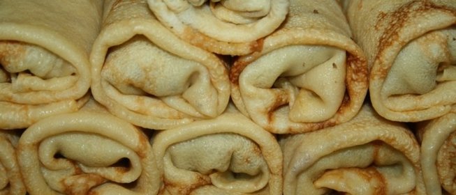 Блинчики с начинкой из говядины и лёгкого