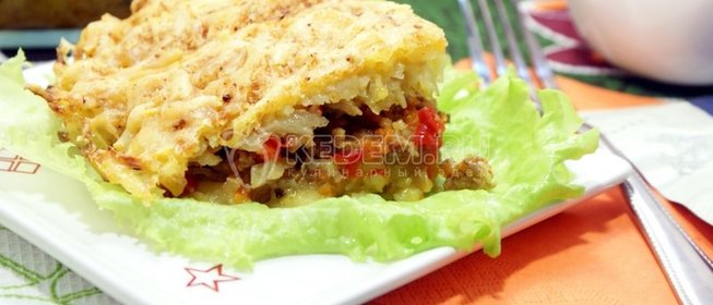 Мясная запеканка