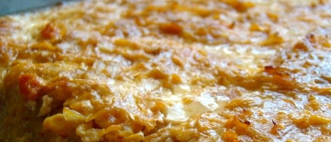 Запеканка с сыром и ветчиной