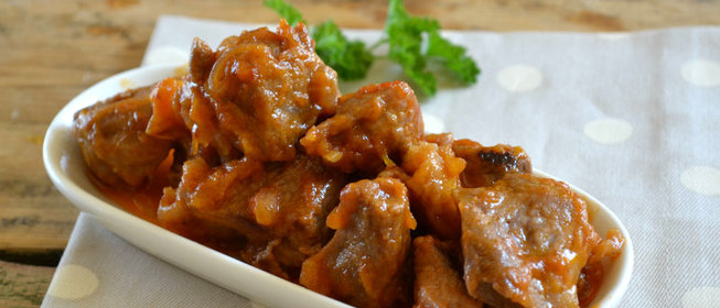 Свинина под сладким соусом
