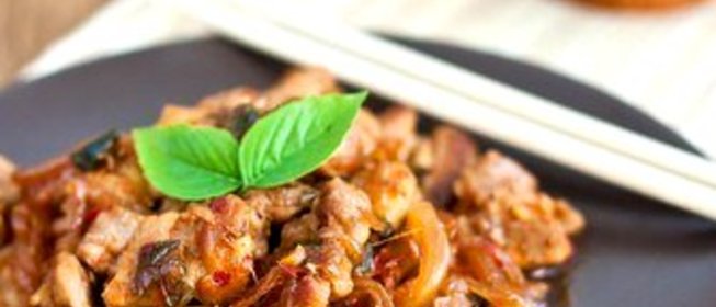 Кисло-сладкая свинина с рисом