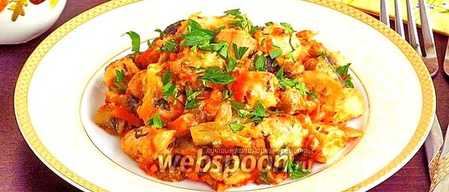 Овощное рагу с курицей