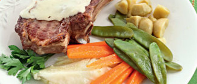 Говядина c овощами по-милански