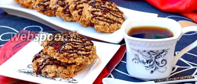 Диетическое овсяное печенье без муки