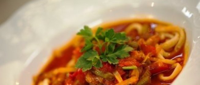 Лагман с домашней лапшой