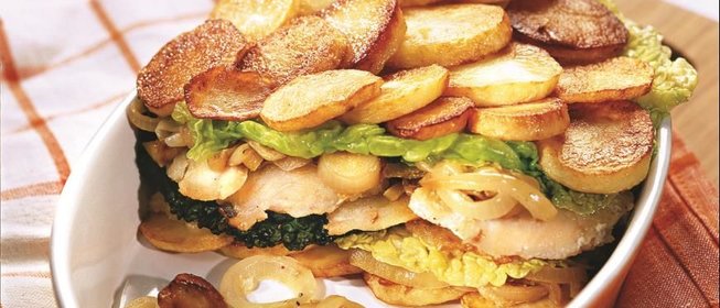 Запеканка рыбная по-гамбургски