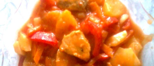 Свинина с ананасом Южанка