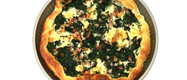 Пицца со шпинатом