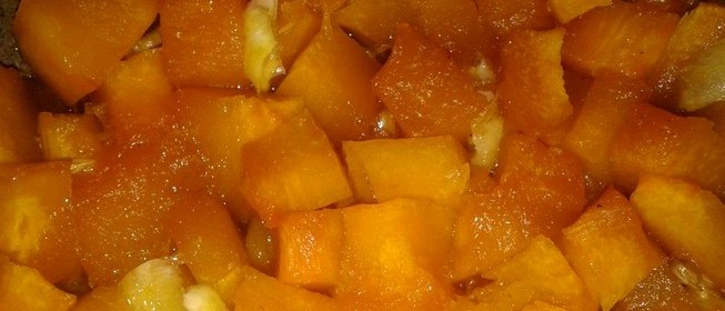 Тыква в лимонной карамели