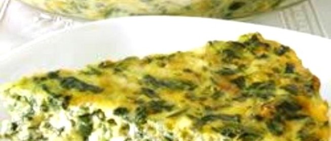 Творожная запеканка с сыром и зеленью