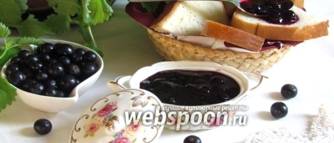 Чёрная смородина в желе